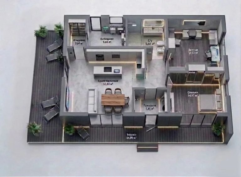 Дом с плоской кровлей в Дмитровской Слободе — 131 м² — фото 4